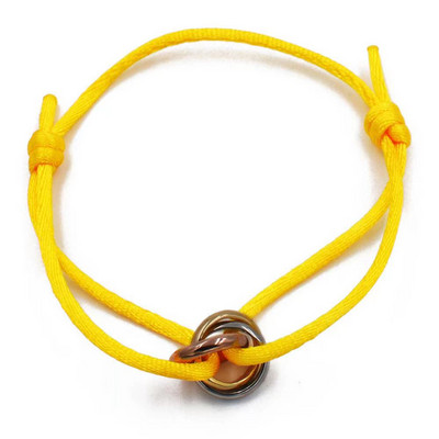 Rozsdamentes acél karkötő 3 fém csatos szalag fűzős lánc többszínű állítható méretű karkötő