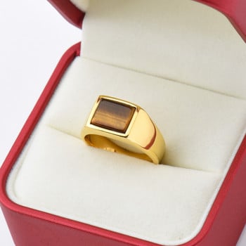 1 τμχ Γαμήλιο δαχτυλίδι από τιτάνιο σε στυλ πολύτιμων λίθων ανδρών/γυναικείων, Ανδρικά 316LS ανοξείδωτα δαχτυλίδια μόδας, ελαφριά και συμπαγή
