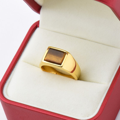 1 tk meeste/naiste kalliskivist stiilis abielusõrmus titaanist terasest, moodsad meeste 316LS roostevabast terasest kerged ja kompaktsed sõrmused