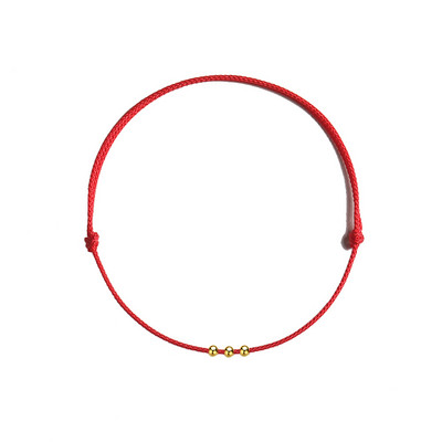 Crvena narukvica Narukvica s crvenom vrpcom Podesiva kabala Narukvica sa žicama s crvenim čvorom Amulet za zaštitu, zlo oko i sreću