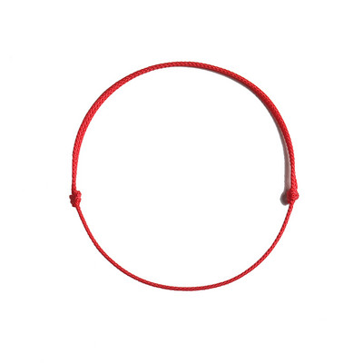 Crvena narukvica Narukvica s crvenom vrpcom Podesiva kabala Narukvica sa žicama s crvenim čvorom Amulet za zaštitu, zlo oko i sreću