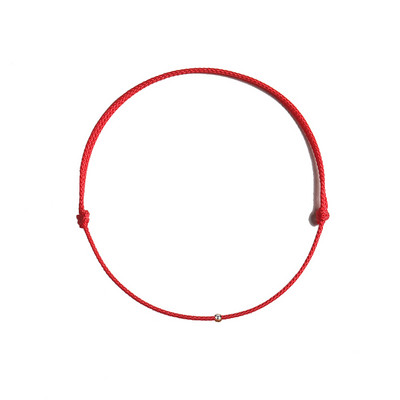 Crvena narukvica Narukvica s crvenom vrpcom Podesiva kabala Narukvica sa žicama s crvenim čvorom Amulet za zaštitu, zlo oko i sreću