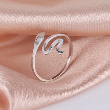 Skyrim Lovely Snake ρυθμιζόμενο δαχτυλίδι για γυναίκες κορίτσια Μινιμαλιστικό δαχτυλίδι κοσμήματος από ανοξείδωτο ατσάλι Δώρο γενεθλίων Χονδρικό
