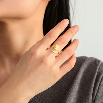Skyrim Fox Ανοιχτό δαχτυλίδι από ανοξείδωτο ατσάλι Casual δαχτυλίδι με δυνατότητα αλλαγής μεγέθους Μόδα κοσμήματα ζώων δώρο γενεθλίων για γυναίκες άνδρες