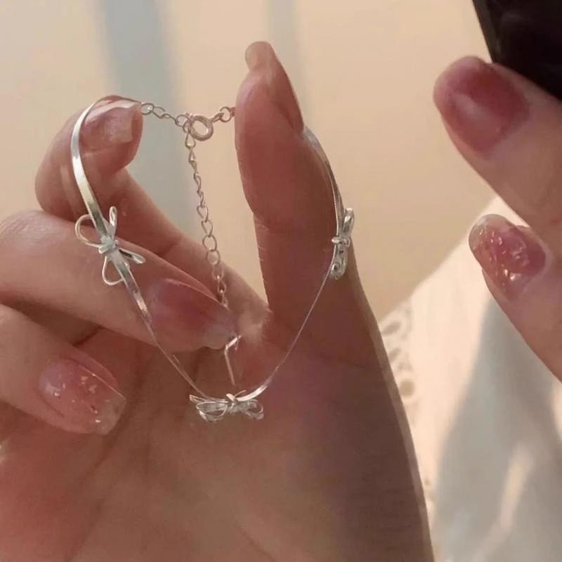 Moodsad armsad vibu käevõrud naistele, tüdrukutele, sädelevad õrna lindiga vibusõlmed, ussiluud, ketid käevõrud, peoehted, kingitused