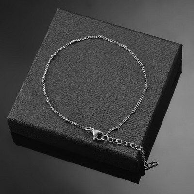 Roostevabast terasest mitmekihiline keti käevõru Naiste lihtne mood Kihiline tüdruku randmekäevõru Ehted Aksessuaarid Pikkus 18cm+5cm