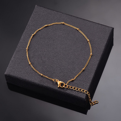 Roostevabast terasest mitmekihiline keti käevõru Naiste lihtne mood Kihiline tüdruku randmekäevõru Ehted Aksessuaarid Pikkus 18cm+5cm