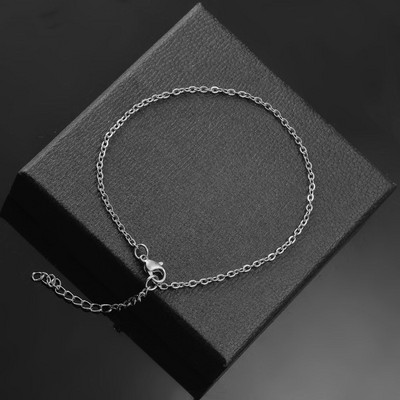 Roostevabast terasest mitmekihiline keti käevõru Naiste lihtne mood Kihiline tüdruku randmekäevõru Ehted Aksessuaarid Pikkus 18cm+5cm