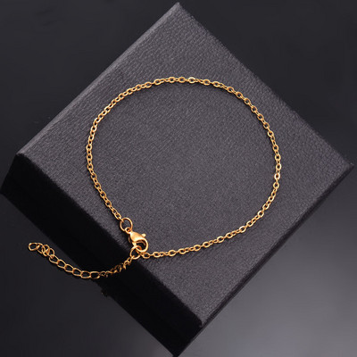 Roostevabast terasest mitmekihiline keti käevõru Naiste lihtne mood Kihiline tüdruku randmekäevõru Ehted Aksessuaarid Pikkus 18cm+5cm