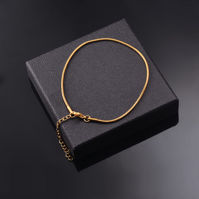 Roostevabast terasest mitmekihiline keti käevõru Naiste lihtne mood Kihiline tüdruku randmekäevõru Ehted Aksessuaarid Pikkus 18cm+5cm