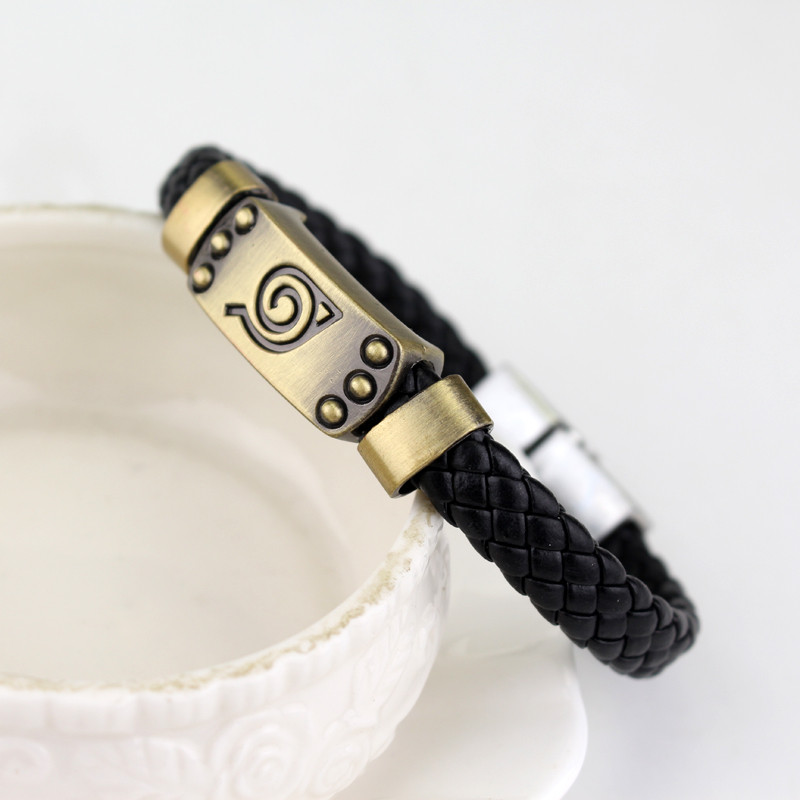 Anime One Piece Naruto Attack On Titan Käevõru Vintage Käsitsi valmistatud Nahast Kootud Meeste Ehted Naiste Ehted Anime Kaupade Kingitused