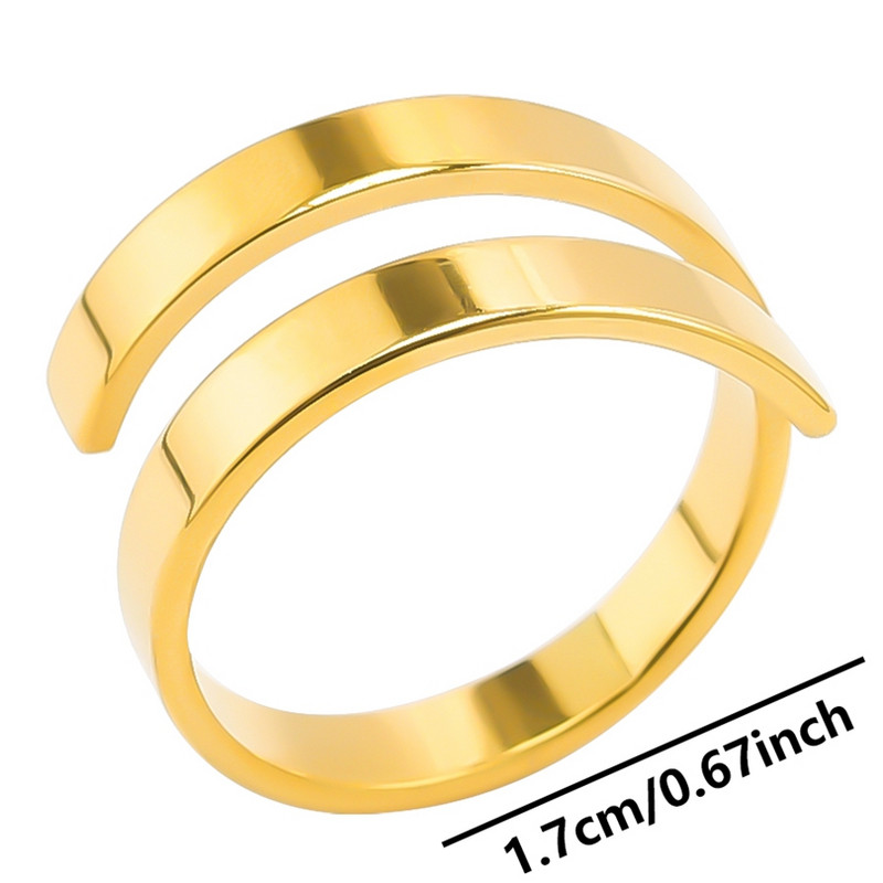 Mood Minimalism Kahe joonega sõrmused naistele meestele roostevabast terasest vintage reguleeritav sõrmesõrmus Uued ehted aastapäeva kingitused