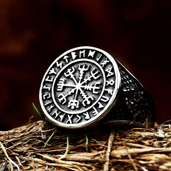 Beier Fashion Viking Rune μοτίβο Νύχι αρκούδας Κέλτικος κόμπος Δαχτυλίδι από ανοξείδωτο ατσάλι Ανδρικά πανκ κοσμήματα BR8-739