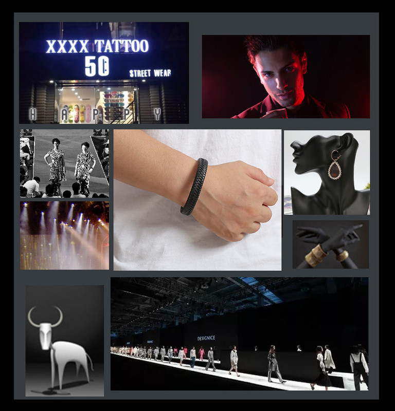 Ανδρικό ανδρικό βραχιόλι με πλέξη σε μαύρο/καφέ για άνδρες χειροποίητο κλασικό βραχιόλι με μαγνητικό κούμπωμα από ανοξείδωτο ατσάλι