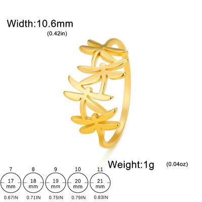 Ženski prsten s vretencom od nehrđajućeg čelika, boemski prsten s kukcima i životinjama, modni nakit za zabave, rođendanski dar Novo