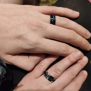 Μόδα από ανοξείδωτο ατσάλι Ανδρικά δαχτυλίδια με περιστρεφόμενα δαχτυλίδια ανδρικά κοσμήματα για πάρτι