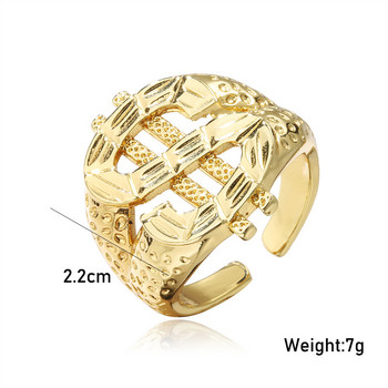 Преувеличен пръстен със знак за долар Жени Мъже Модерни бижута Подарък Хип-хоп Рок Паричен пръстен Променящ се размер