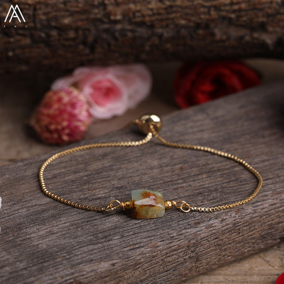 Naturaalsest nefriitkivist üksikud nugget helmed käevõru Naiste kvartskristall Bohemia sõprus ehted kingitused