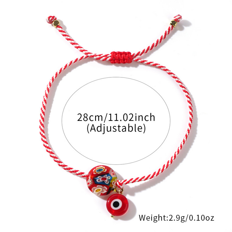 Shinus 2024 Martis seeria klaasist kurja silma ja tuhande lillega klaashelmestest ehted Kreeka märtsikäevõru naistele kohtingkingitus