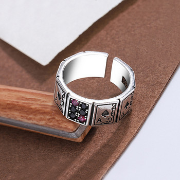 salongfang 2023 Νέο σχέδιο παιγνιόχαρτα Ανοιχτές μανσέτες Δαχτυλίδι δάχτυλων πολυτελείας Vintage δώρο κοσμημάτων για γυναίκες κορίτσια