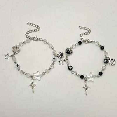 New Tredny Y2K Couple Bracelets TV Girl Matching Bracelets Who Really Cares Album Inspired Beads Bracelet Friends Jewelry Gift