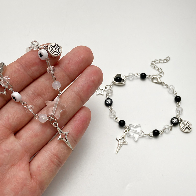 Νέα μοντέρνα Y2K βραχιόλια για ζευγάρια TV Κορίτσι ασορτί βραχιόλια Who Really Cares Album Inspired Beads Bracelet Friends Jewelry Δώρο