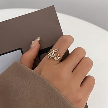 Моден златен, сребърен цвят, циркон, пръстен с музикална нота, тенденция, отворени медни пръстени за жени, изящни бижута за пръсти, сватбена украса