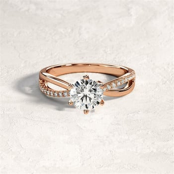 Μόδα γυναικεία κοσμήματα δαχτυλίδι Κομψό δαχτυλίδι με κρύσταλλο στρας για γυναικεία αξεσουάρ Δαχτυλίδι νυφικού δώρο Δαχτυλίδι αρραβώνων