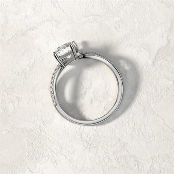 Модни дамски бижута Пръстен Елегантен кристален пръстен със стрази за дамски аксесоари Булка Сватбено парти Пръстен Подарък Годежни пръстени