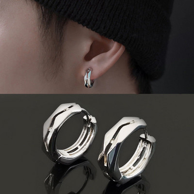 Gothic Full Skull Hoop Auskari Spoku Galva Hipoalerģiski Auskari Vīriešu Forša Pankroka Trend Rotaslietas