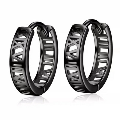 Gothic Full Skull Hoop Auskari Spoku Galva Hipoalerģiski Auskari Vīriešu Forša Pankroka Trend Rotaslietas