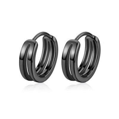 Gothic Full Skull Hoop Auskari Spoku Galva Hipoalerģiski Auskari Vīriešu Forša Pankroka Trend Rotaslietas
