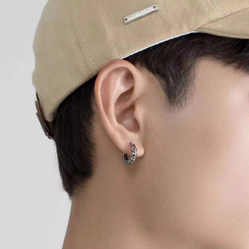 Gotičke pune lubanje Hoop naušnice Glava duha Hipoalergenske naušnice Muški cool punk rock trend nakit