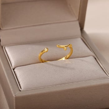 Арабски пръстен от неръждаема стомана Бижута Отворено регулируемо любовно изявление Мюсюлмански пръстени за жени Ислямски бижута Сватбен подарък Anillos