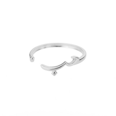 Ανοξείδωτο Αραβικό Δαχτυλίδι Κοσμήματα Ανοιχτό Ρυθμιζόμενο Δήλωση αγάπης Μουσουλμανικά δαχτυλίδια για γυναίκες Ισλαμικά κοσμήματα Δώρο γάμου Anillos