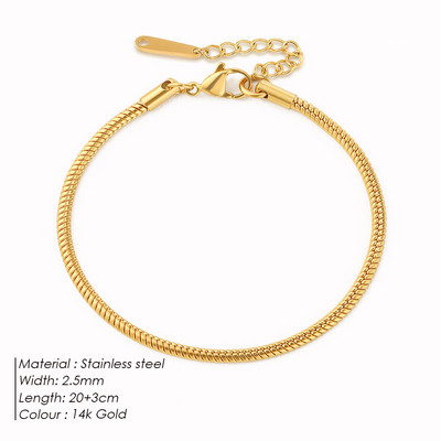 e-Manco Snake kett pahkluu roostevabast terasest reguleeritav kett pahkluu Kingitused naistele Tüdrukutele Ehted Aksessuaarid