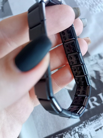 Νέο βραχιόλι από ανοξείδωτο ατσάλι μαύρο γερμανίου με μαγνητικό σύνδεσμο αλυσίδας για γυναίκες Άνδρες Health Care Energy Jewelry βραχιόλι ροχαλητού