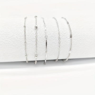 5 tk/komplekt pahkluu käevõru jalavõru Mitmekihiline helmekett pahkluu käevõrud lihtsad rannakomplekt pahkluu käevõru tüdrukutele ehted