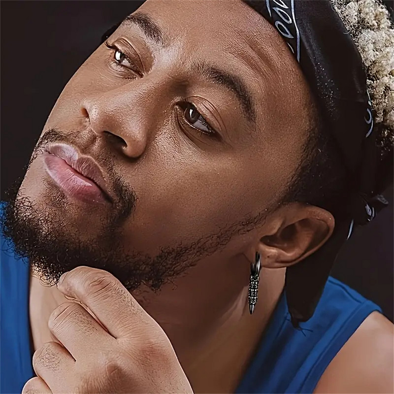 2 τμχ 316L ανοξείδωτο ατσάλι μόδας γοτθικά σκουλαρίκια σφαίρα κρανίου, κρεμαστό κρανίο Υποαλλεργικότητα Κοσμήματα για διάτρηση χόνδρου στο αυτί