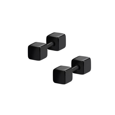 1 par klasičnih CZ/loptastih/stožastih/okruglih/četvrtastih naušnica s nitnama Muškarci od nehrđajućeg čelika Muškarci Ženske naušnice Nakit 3/4/5 mm