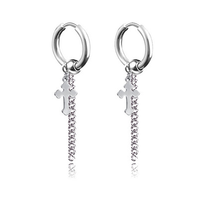 1 pāri modes panku gotikas stila nerūsējošā tērauda nolaižamie auskari, kniedes sievietēm vīriešiem gotikas stila ielu popmūzikas hiphopa roka ausu rotaslietas dāvana