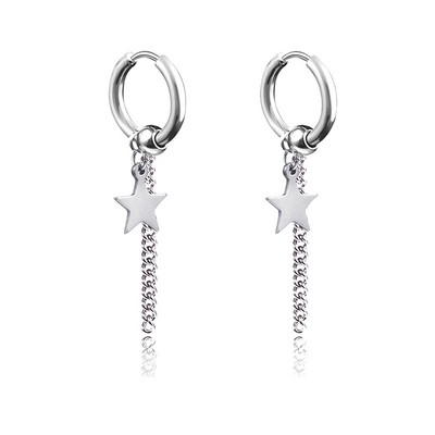 1 pāri modes panku gotikas stila nerūsējošā tērauda nolaižamie auskari, kniedes sievietēm vīriešiem gotikas stila ielu popmūzikas hiphopa roka ausu rotaslietas dāvana