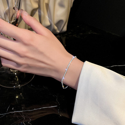 Sparkling Anklet 2022 Καλοκαιρινή ιδιοσυγκρασία ελαφρύ, πολυτελές σχέδιο θέσεων, βραχιόλι με αστραφτερή παραλία, βραχιόλι κοσμήματα Δώρο