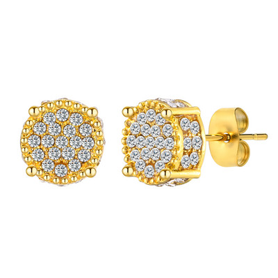 Mprainbow muške luksuzne naušnice s nitnama od CZ kamena, metalni dar zlatne boje za Valentinovo, rođendanski poklon za Očev dan, bbrincos masculinos