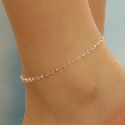 Korea värvilised helmed kett jalavõrud käevõrud naiste suvised paljajalu ehted jalavõrud