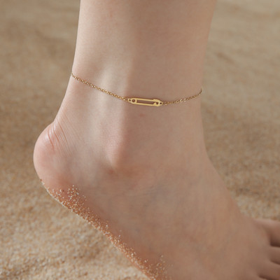 Cazador aranyos sétáló macska bokaláncok nőknek rozsdamentes acél ékszer láb karkötő divat nyári strand kiegészítők 2024 nagykereskedelme