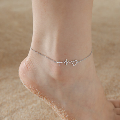 Cazador aranyos sétáló macska bokaláncok nőknek rozsdamentes acél ékszer láb karkötő divat nyári strand kiegészítők 2024 nagykereskedelme