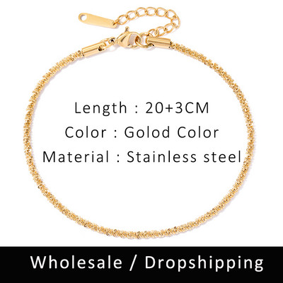 SUNIBI roostevabast terasest ussikett naistele suvine rand kullavärvi jalavõrud moeehted, hulgimüük