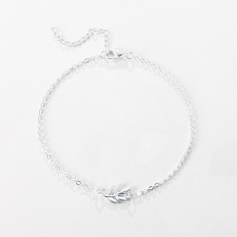 Divatos nyári arany szál színű leveles lánc bokalánc női bohém vintage lábbelik láb karkötők női láb ékszerek 2021 új