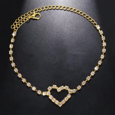 Uus särav kuubikujuline tsirkooniumoksiidi kett jalavõru naistele mood hõbedane pahkluu käevõru paljajalu sandaalid jalaehted